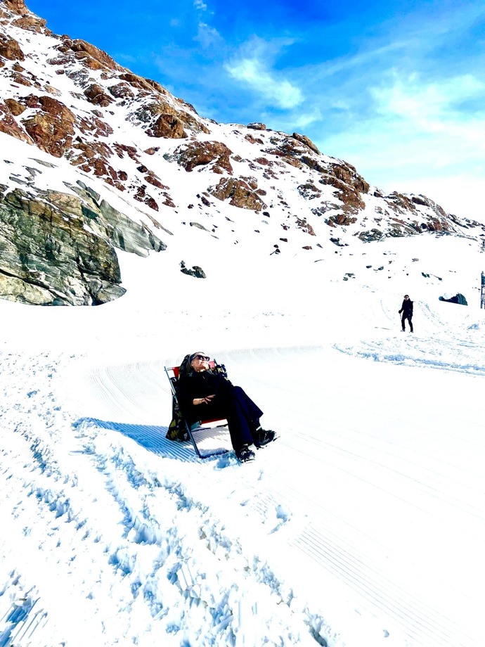 FOTO: Veronika Žilková si užívala čas na horách plnými doušky.