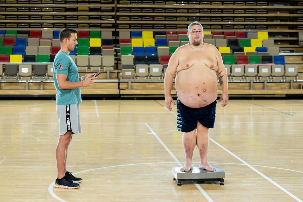 FOTO: Honza Erben během vážení.