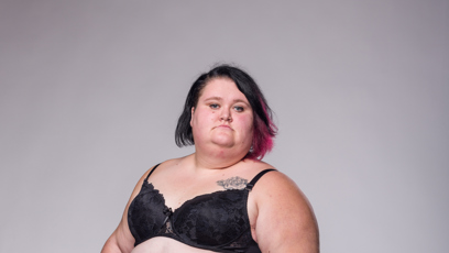 FOTO: Helena Dvořáková ve spodním prádle před proměnou.