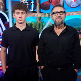 Bořek Slezáček se synem Koljou. 