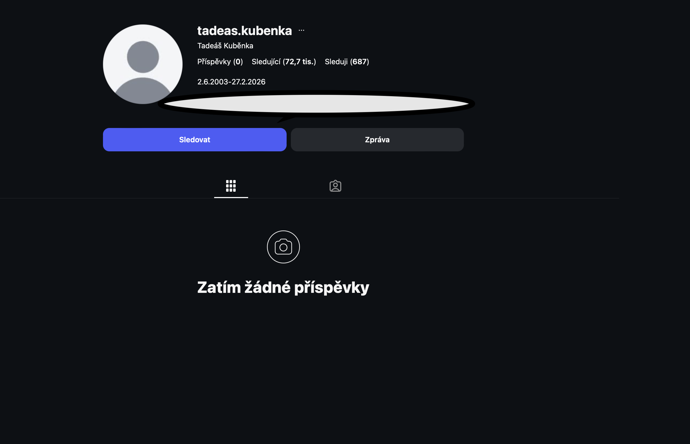 FOTO: Na jeho dříve velmi aktivním Instagramu nezbyla jediná fotka ani video. – stránka 2