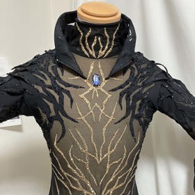 Ústřední kostým z této série je bohatě zdobený.