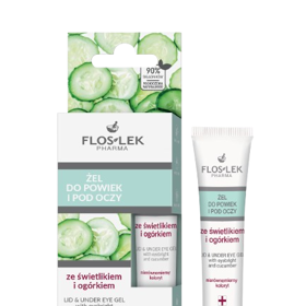 Gel na oční víčka a pod oči se světlíkem lékařským a okurkou od FlosLek Pharma je skvělá první pomoc pro unavené oči. Jeho cena je krásných 91 Kč