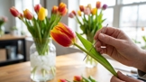 Proč nizozemští prodejci květin propichují tulipány špendlíkem? Tato finta udrží kytici vzpřímenou a čerstvou rekordně dlouhou dobu