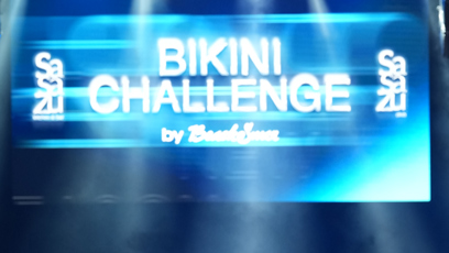 FOTO: Hana Dědková během bikini challenge.