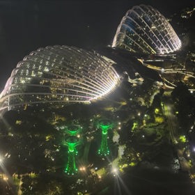 Monika Babišová v Singapuru. 