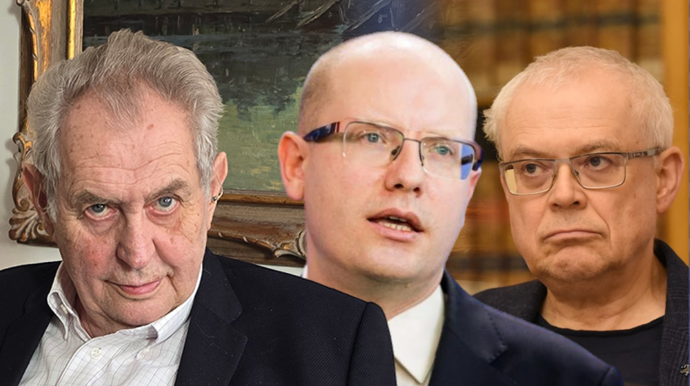 Foto k tématům Bohuslav Sobotka, Miloš Zeman, Vladimír Špidla