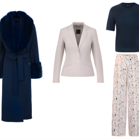 Outfit Terezy Kostkové tvoří kousky kousky z kolekce značky Marc Cain na podzim/zimu 2026. Ceny jsou na vyžádání u agentury BestAge fashion, která značku v Česku zastupuje 