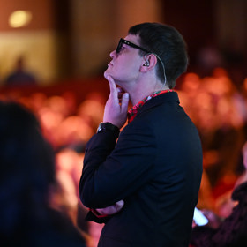 David Kraus se před svým vystoupením velmi soustředil.