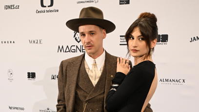 FOTO: Jan Nedbal s partnerkou na udílení cen Český lev.