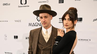 FOTO: Jan Nedbal s partnerkou na udílení cen Český lev.