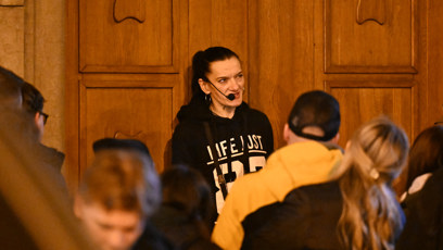 FOTO: Narkomanka Katka vyprávěla lidem svůj život.