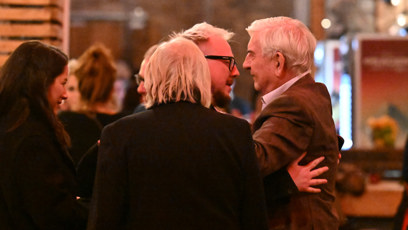 FOTO: Miroslav Donutil se vřele vítá se Štěpánem Kozubem.