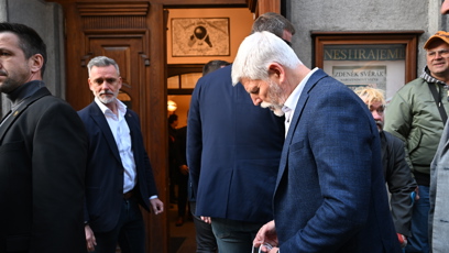 FOTO: Petr Pavel během příjezdu.