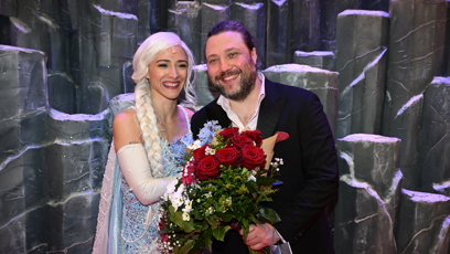 FOTO: Felix Slováček mladší s Evou Burešovou na premiéře.