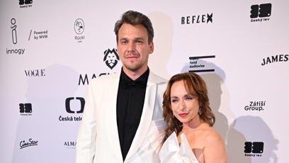FOTO: Vojta Dyk s manželkou na Českých lvech.