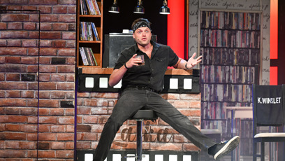 FOTO: Jan Kříž během představení muzikálu Biograf láska.