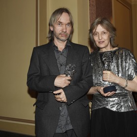 Irena Havlová s Vojtěchem Havlem.