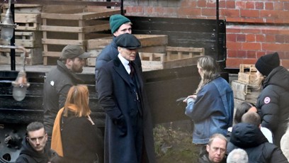 FOTO: Cillian Murphy během natáčení filmu Peaky Blinders: The Immortal Man.