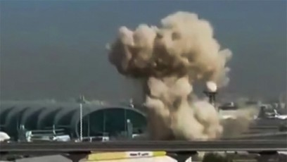 FOTO: Dron v Dubaji dopadl kousek od letiště.