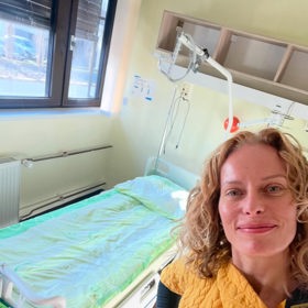 Kristina Kloubková v nemocnici.