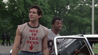 FOTO: Steve Guttenberg, Michael Winslow ve filmu Policejní akademie.