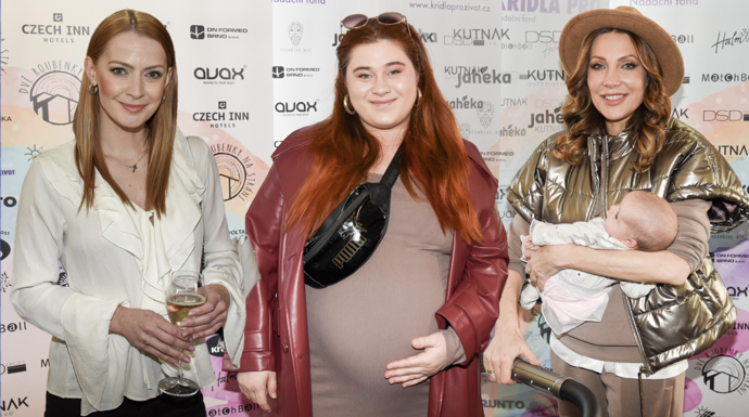 FOTO: Šárka Vaňková, Elis Mraz a Olga Lounová na křtu.