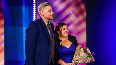 FOTO: Honza se svou snoubenkou Jitkou, kterou požádal o ruku během slavnostního galavečera.