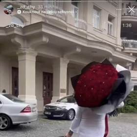 Ukázal také obrovský puget, který nesl do porodnice.