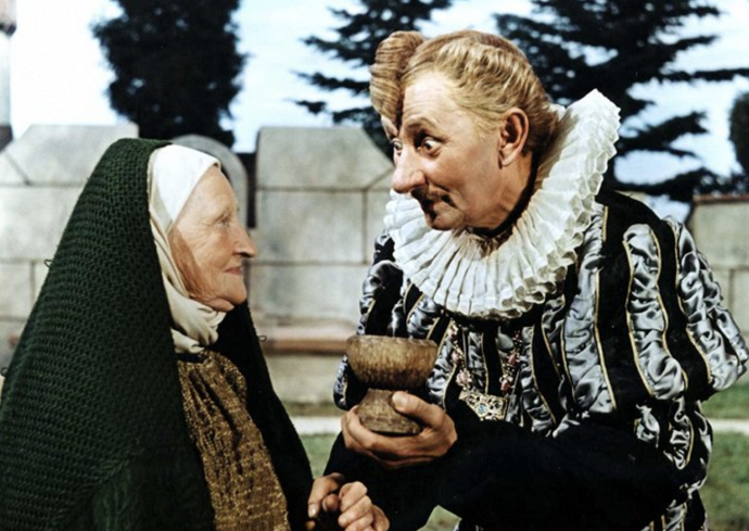 FOTO: Terezie Brzková a Vlasta Burian v pohádce Byl jednou jeden král.