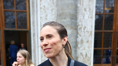 FOTO: Eva Adamczyková měla dobrou náladu.