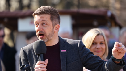 FOTO: Vít Rakušan na mítinku.