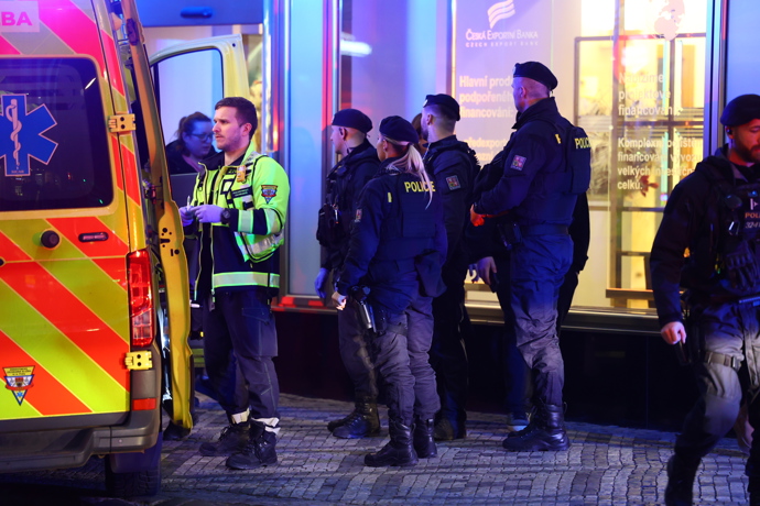 FOTO: Policejní zásah v centru Prahy.