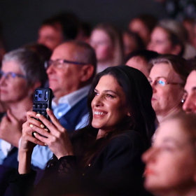 Aneta Vignerová si premiéru užila v publiku.