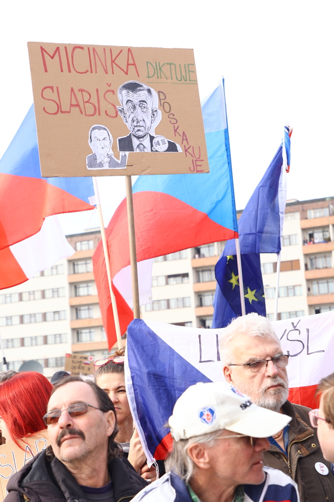 FOTO: Lidé měli transparenty proti Babišovi nebo Macinkovi. – stránka 26