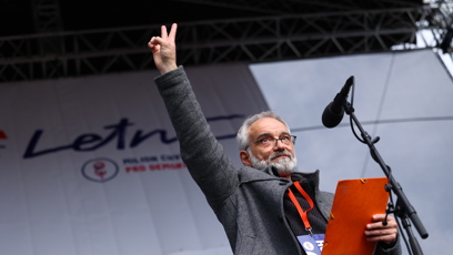 FOTO: Ivan Trojan na demonstraci Milionu chvilek.