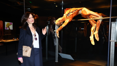 FOTO: Klára Doležalová si nenechala ujít výstavu Body Worlds.