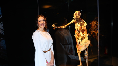 FOTO: Barbora Zavadilová vyrazila na populární výstavu Body Worlds.