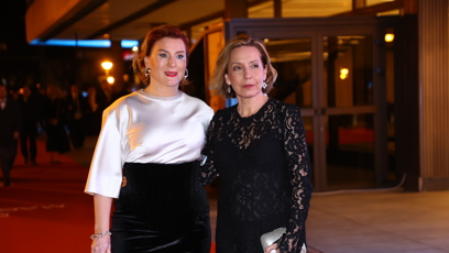 FOTO: Lenka Krobotová vsadila na černobílou kombinaci.