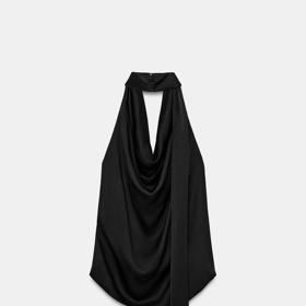 Top s šátkem a třásněmi, Zara, 1199 Kč