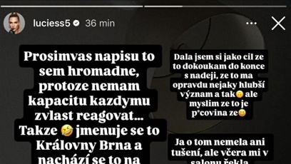 FOTO: Lucie Široká se vyjádřila k nove reality show Královny Brna.