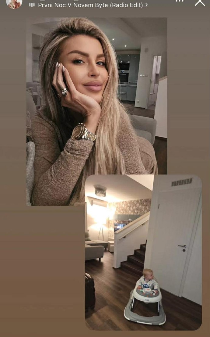 FOTO: Lela Ceterová prožila první den v novém bytě.