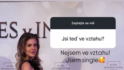 FOTO: Natálie oznámila rozchod na Instagramu.