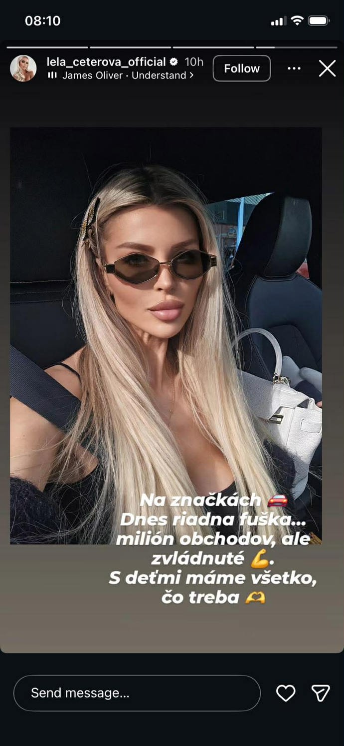 FOTO: Lela Ceterová je na vše sama.