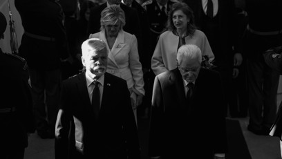 FOTO: Petr Pavel přivítal italského prezidenta na Pražském hradě.