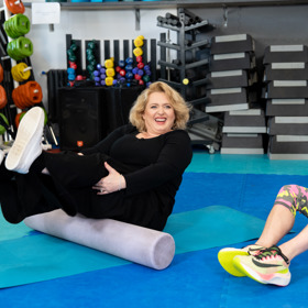 Miluška Bittnerová názorně předvedla, jak mohou ženy cvičit i v pohodlí domova. 