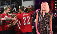 Šílenství ve vítězné fotbalové kabině: Čeští sportovci zapařili na Daru Rolins 