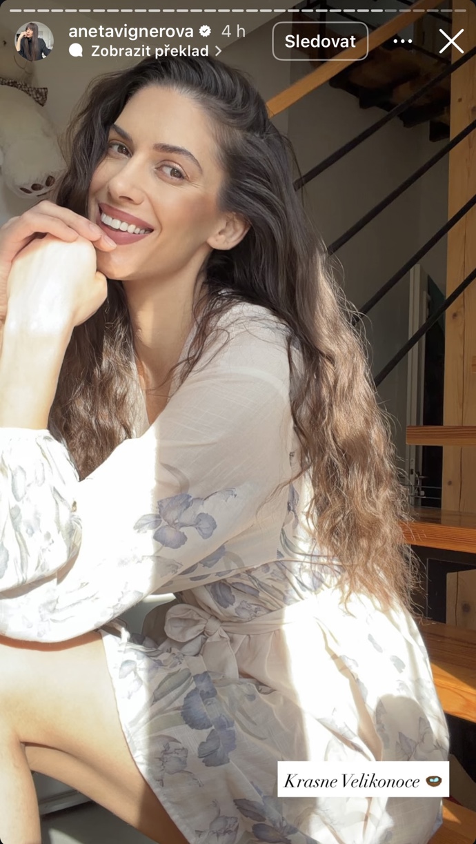FOTO: Aneta Vignerová popřála všem krásné Velikonoce. – stránka 1