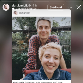 Daniel Krejčík sdílel rok po smrti Aničky dojemný příspěvek.