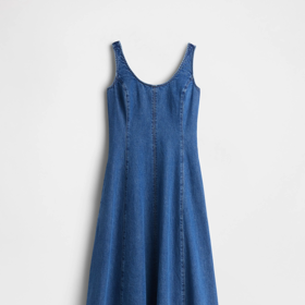 Džínové maxi šaty s kapsami, GAP, 2499 Kč